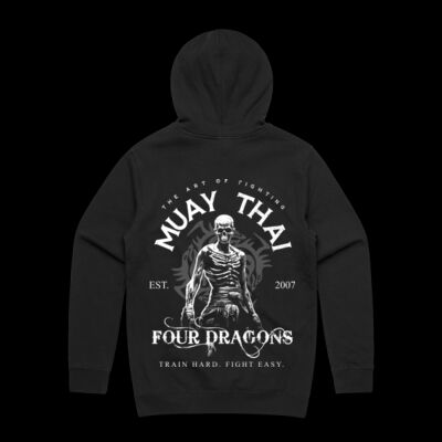 Adults Black Muay Thai Hoodie Thumbnail