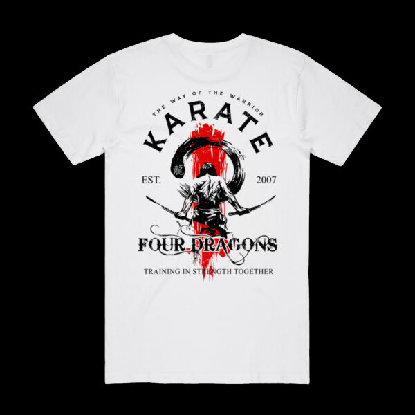 Mens White Karate Tee Thumbnail