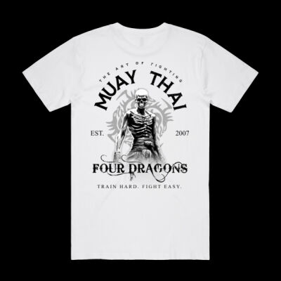 Mens White Muay Thai Tee Thumbnail
