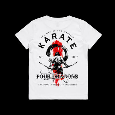 Kids White Karate Tee Thumbnail