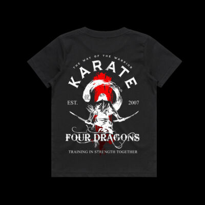 Kids Black Karate Tee Thumbnail