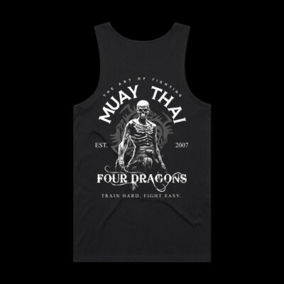 Mens Black Muay Thai Singlet Thumbnail