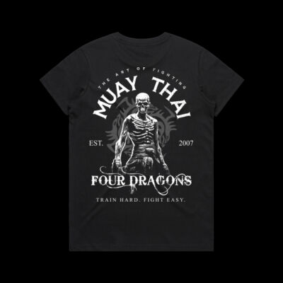 Womens Black Muay Thai Tee Thumbnail