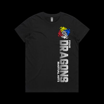 Womens Black 4Dragons Tee Thumbnail