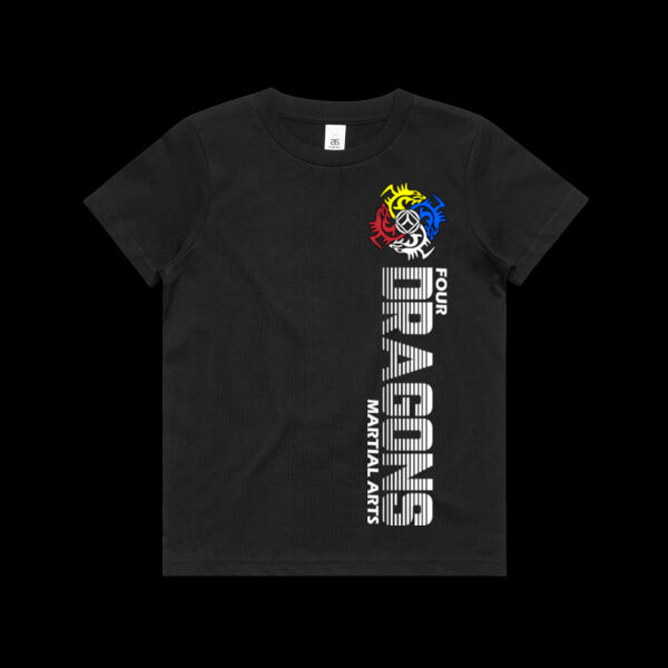 Kids Black 4Dragons Tee Thumbnail