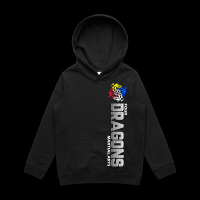 Kids Black 4Dragons Hoodie  Thumbnail