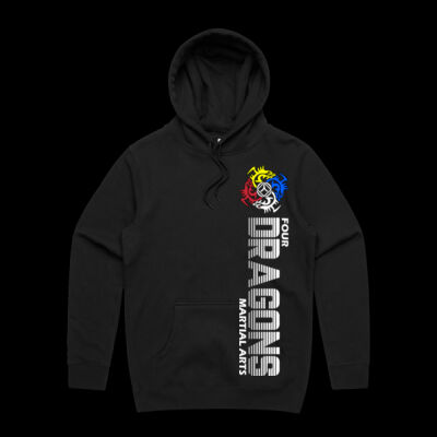 Adults Black 4Dragons Hoodie  Thumbnail